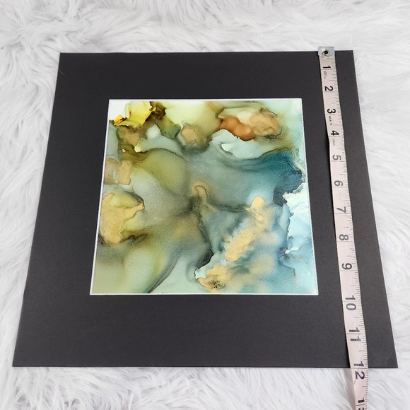 Original Alcohol Ink on Grafix & Matted in Black - Picture 6 of 7